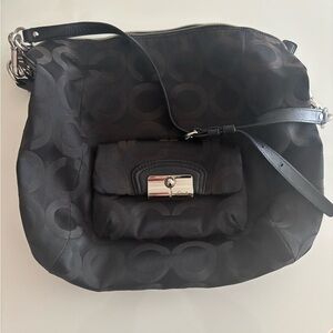 Coach Black Shoulder Bag with Minimalist Design